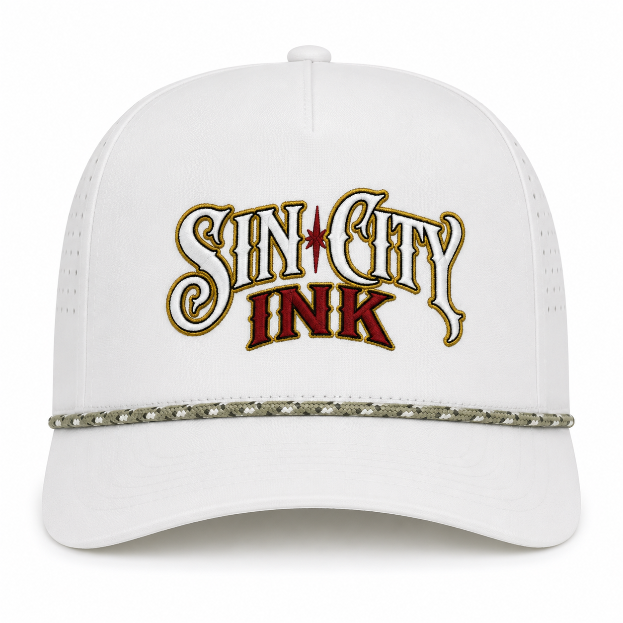 Sin City Ink Laser Perforated Perfomance Cap